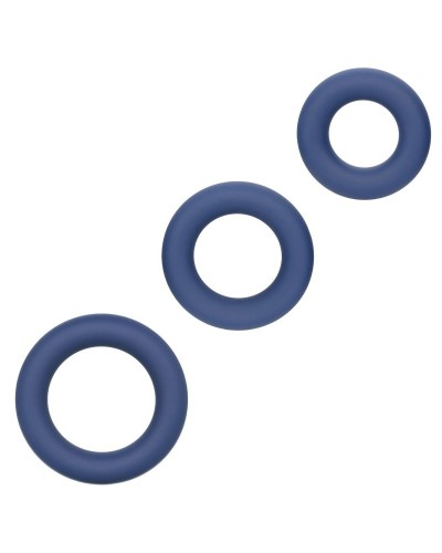 Lot de 3 Cockrings Link Up Bleus sextoys et accessoires sur La Boutique du Hard