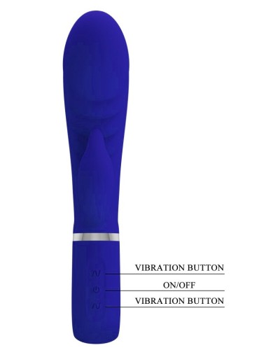 Vibro Rabbit Prescott 12 x 3.9cm Indigo sextoys et accessoires sur La Boutique du Hard