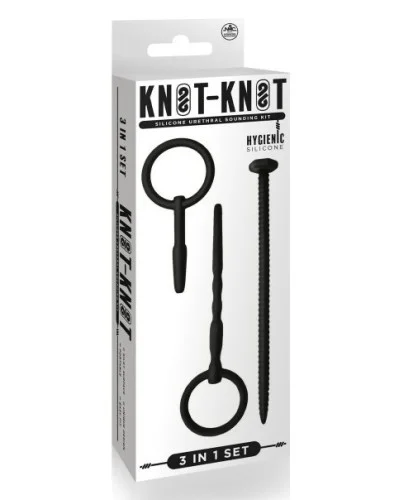 Lot de 3 Tiges et plug d'urètre Knot Sound Diamètre 7mm sextoys et accessoires sur La Boutique du Hard