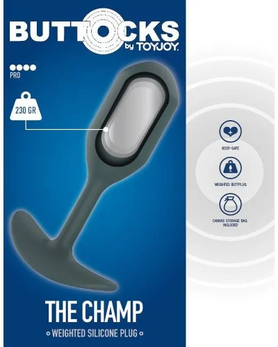 Plug lesté The Champ 11.5 x 3.8 cm - Poids 230g sextoys et accessoires sur La Boutique du Hard