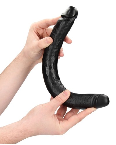 Double Gode Straight Slim 35.5 x 3.8cm Noir sextoys et accessoires sur La Boutique du Hard