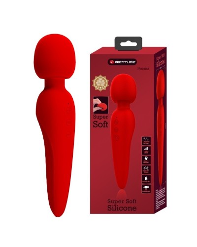 Wand Meredith 21.5cm Tête 50mm Rouge sextoys et accessoires sur La Boutique du Hard