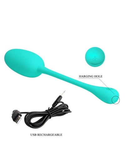 Oeuf Vibrant Knucker 7 x 3.3cm Turquoise sextoys et accessoires sur La Boutique du Hard